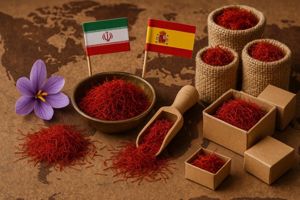 تحلیل صادرات زعفران ایران و رقابت با اسپانیا در بازارهای جهانی